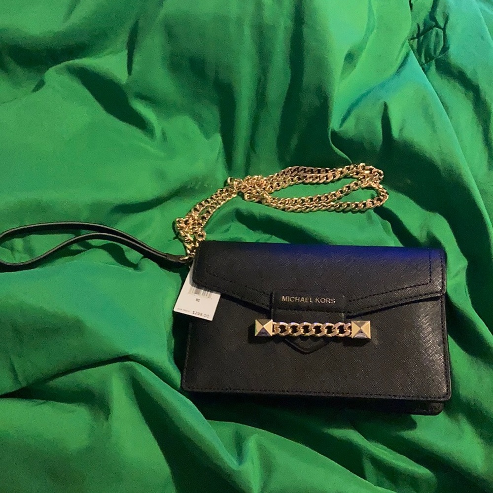Michael Kors Karla Wristlet chain XBody Leather